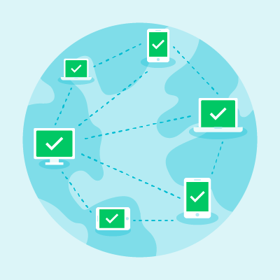 Bright Data's rotating residential network around the globe