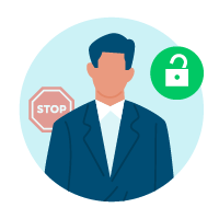 user wants to stop being blocked, wants to unlock the website
