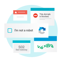 Im not a robot and recaptcha and blocked graphics