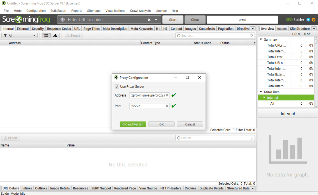 Screaming Frog Proxy Integration