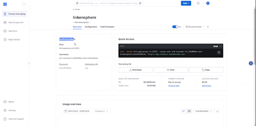 finding the authorization block