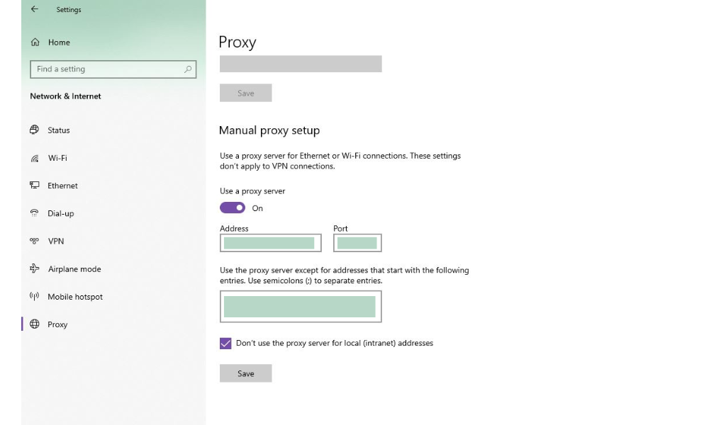 Accessing proxy settings in Windows