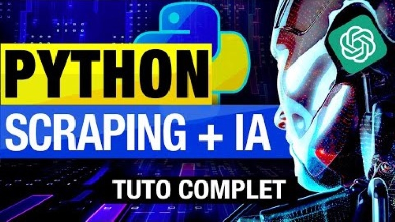 Python scraping and AI complete tutorial text with robot.