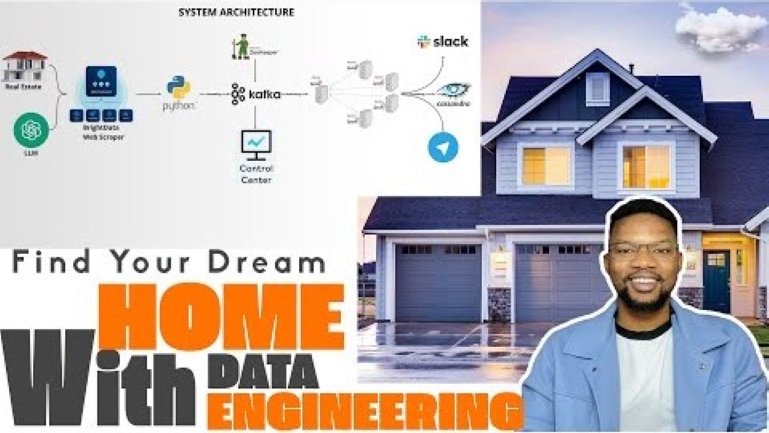 A man promoting data engineering for home buying.