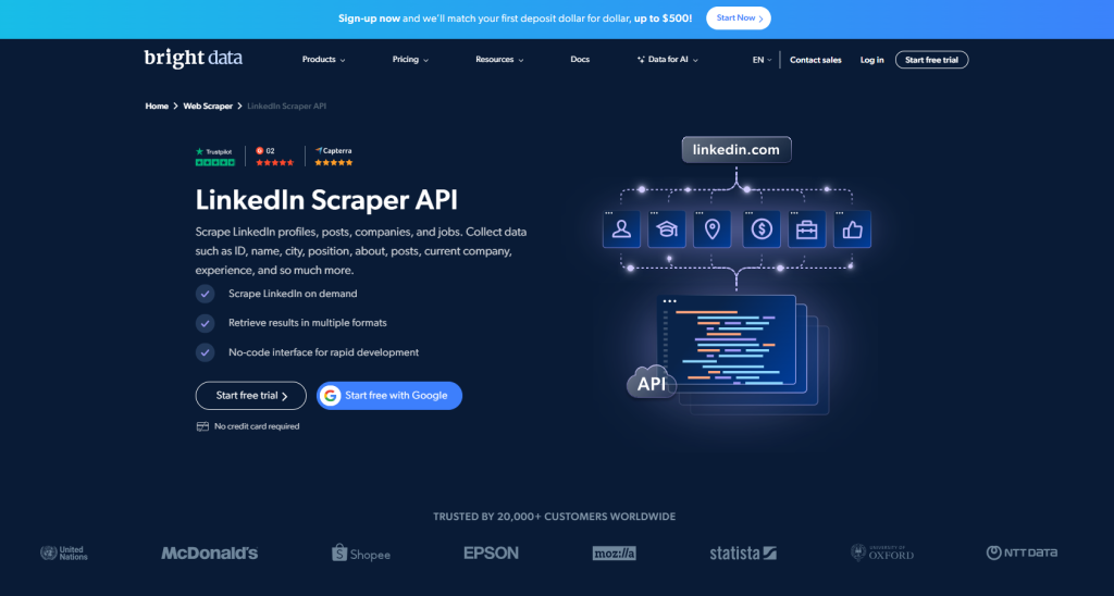 Bright Data's LinkedIn Scraper API