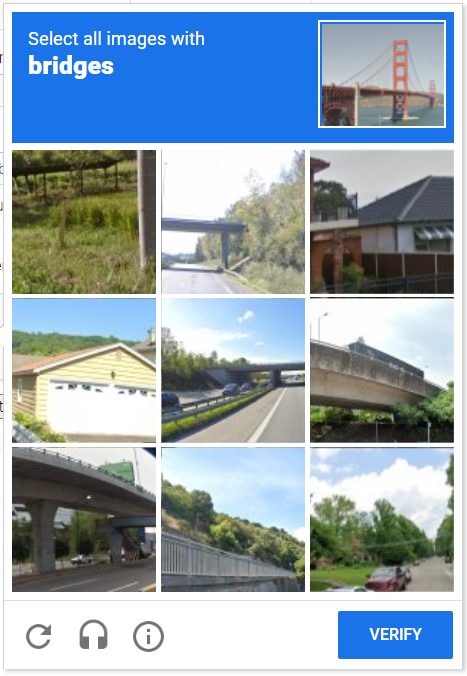 Example of a CAPTCHA