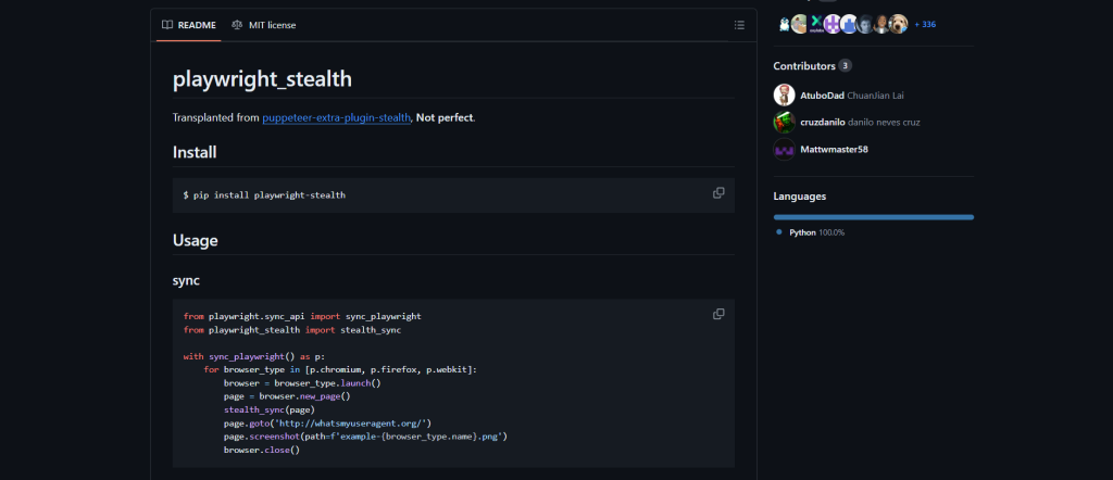 Plugin Playwright Stealth