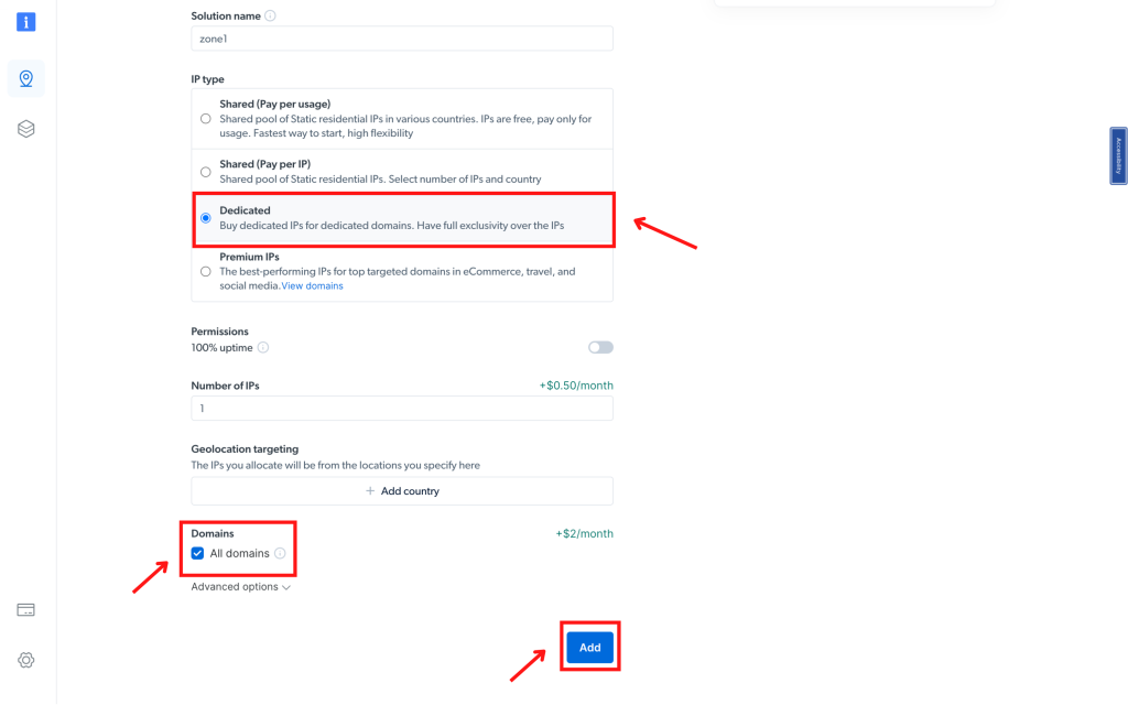 Create Brightdata proxy zone