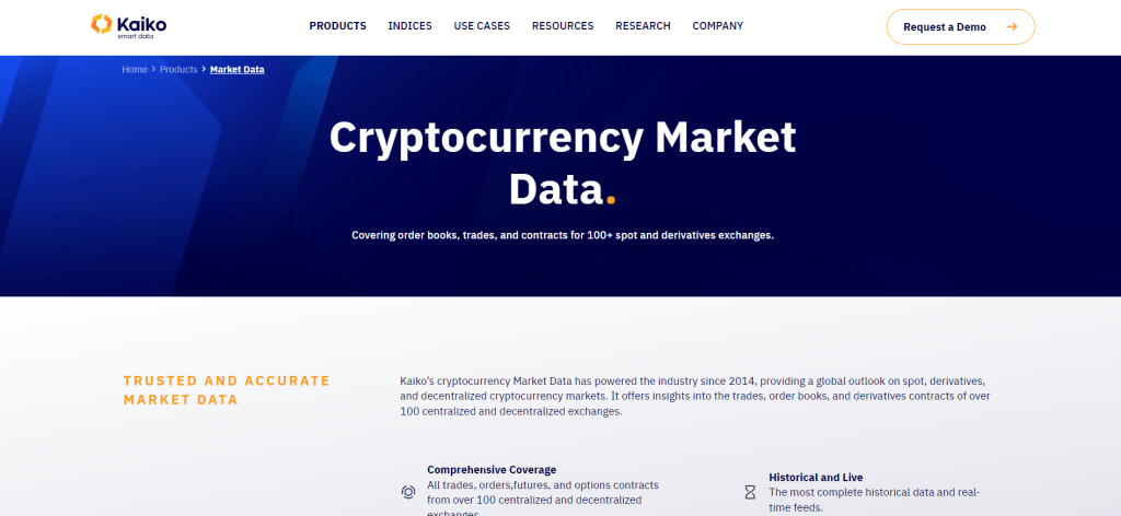 Kaiko cryptocurrency data