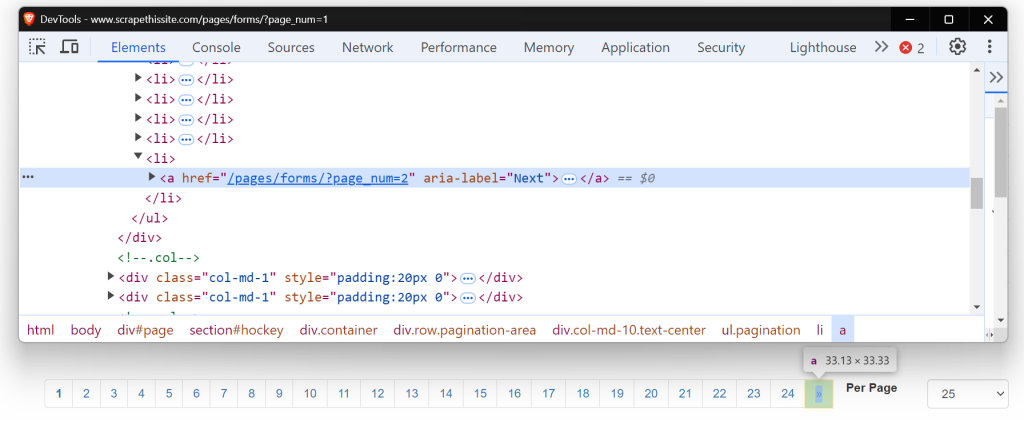 pagination-in-web-scraping-screenshot-scrapethesite-pagination-html