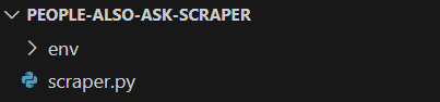 the scraper.py file in the project folder