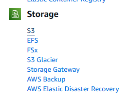 The S3 storage service