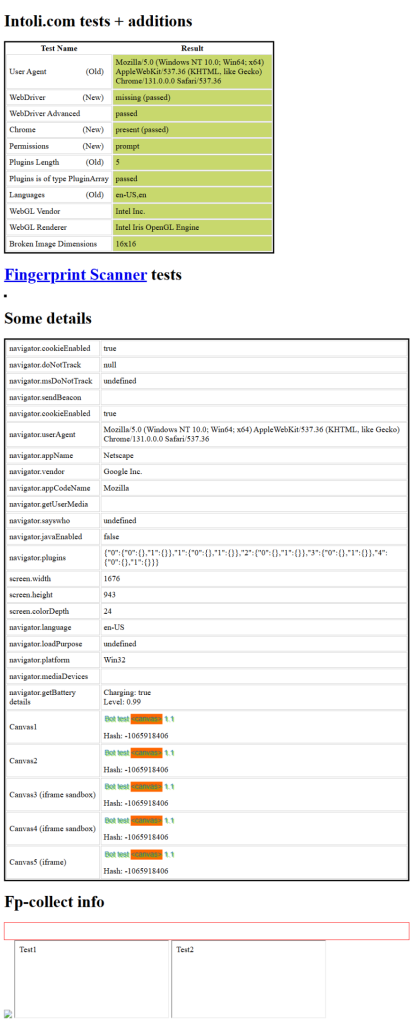 The final expected result after running the code