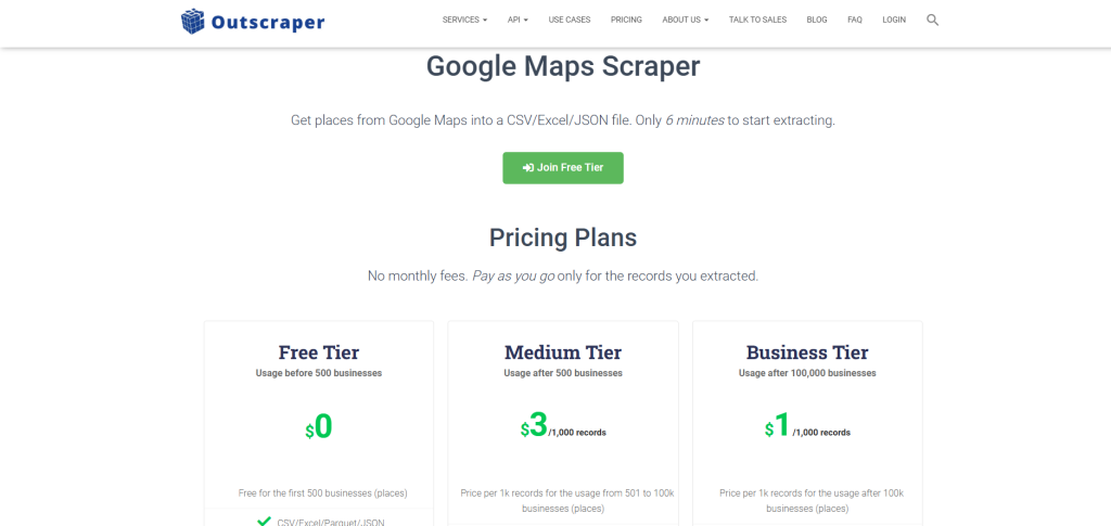 Outscraper's Google Maps Scraper